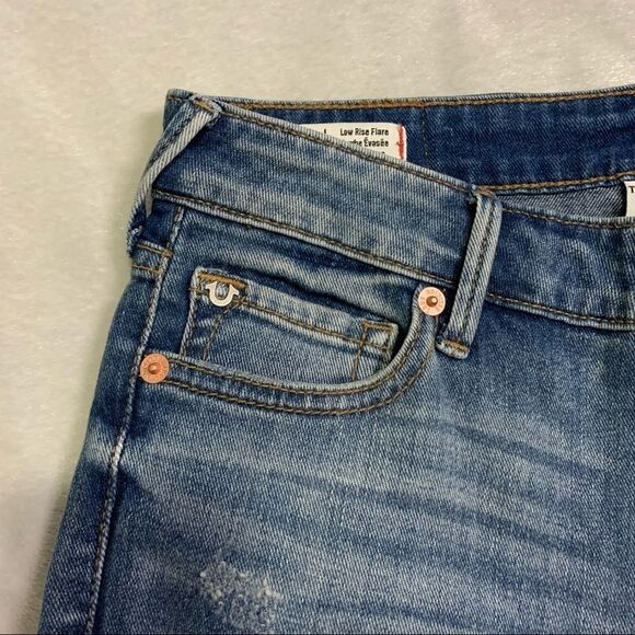 𝅺🆕 True Religion Joey Low-Rise Flare Sweet Baby - Picture 7 of 13